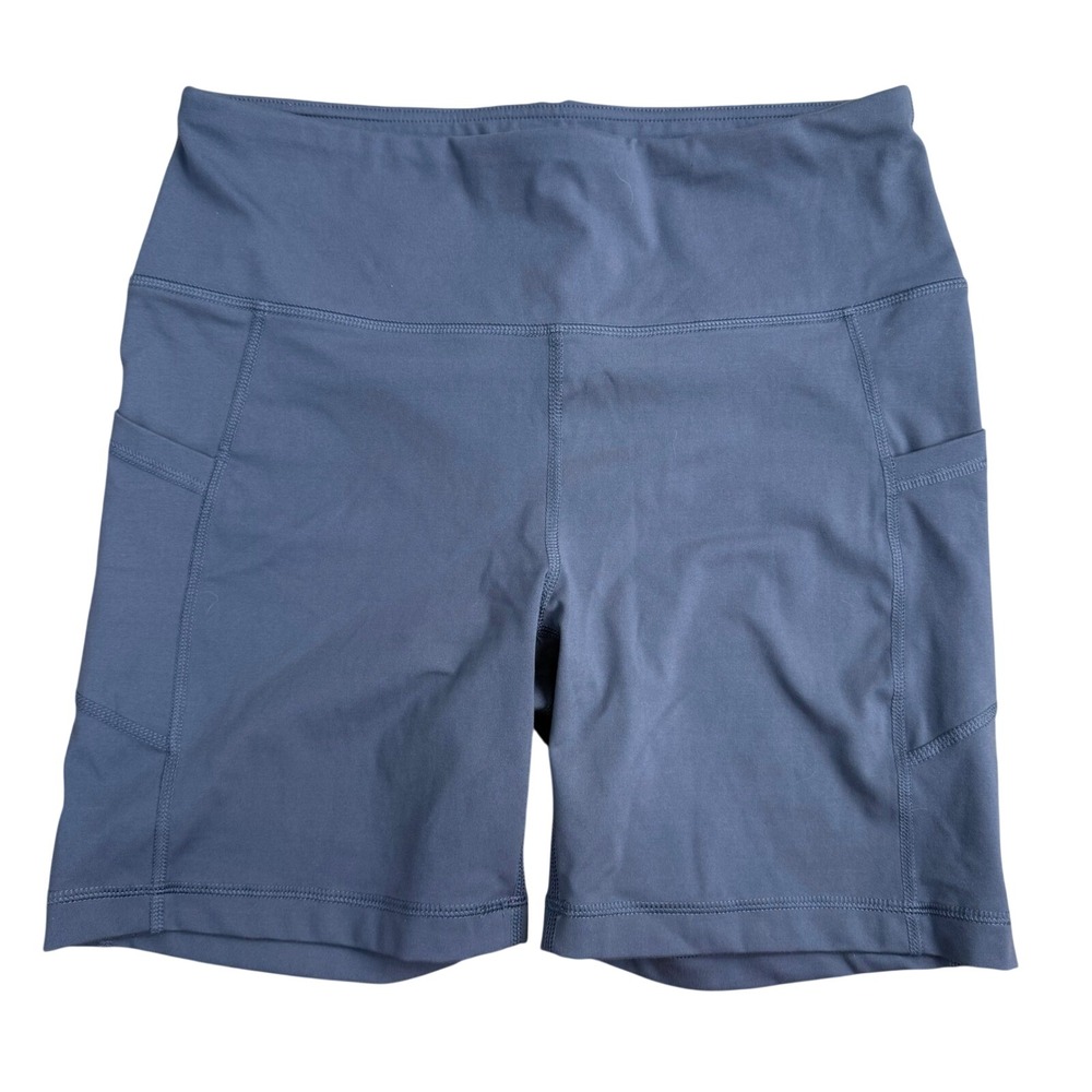 Yogalicious Lux Tribeca V-Back 7" Short Women XL Dark Grey Yoga‎ Gym Workout